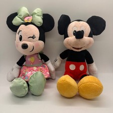 Mickey Mouse  Minnie Mouse Plush Dolls Set Disney Store Sweet Treat Outfit 10in