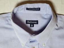 Hathaway mens shirt short sleeve made in USA - XL