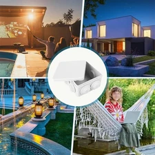 Waterproof IP55 Junction Box with Seven Cable Inputs for Indoor Outdoor Wiring