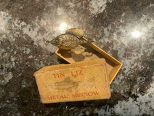 Vintage Fred Arbogast Sunfish Minnow Fishing Lure WITH BOX Antique Tackle Bait