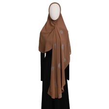 One Piece Amira Scarf Prayer Khimar Muslim Women Hijab Instant Headscarf Chiffon