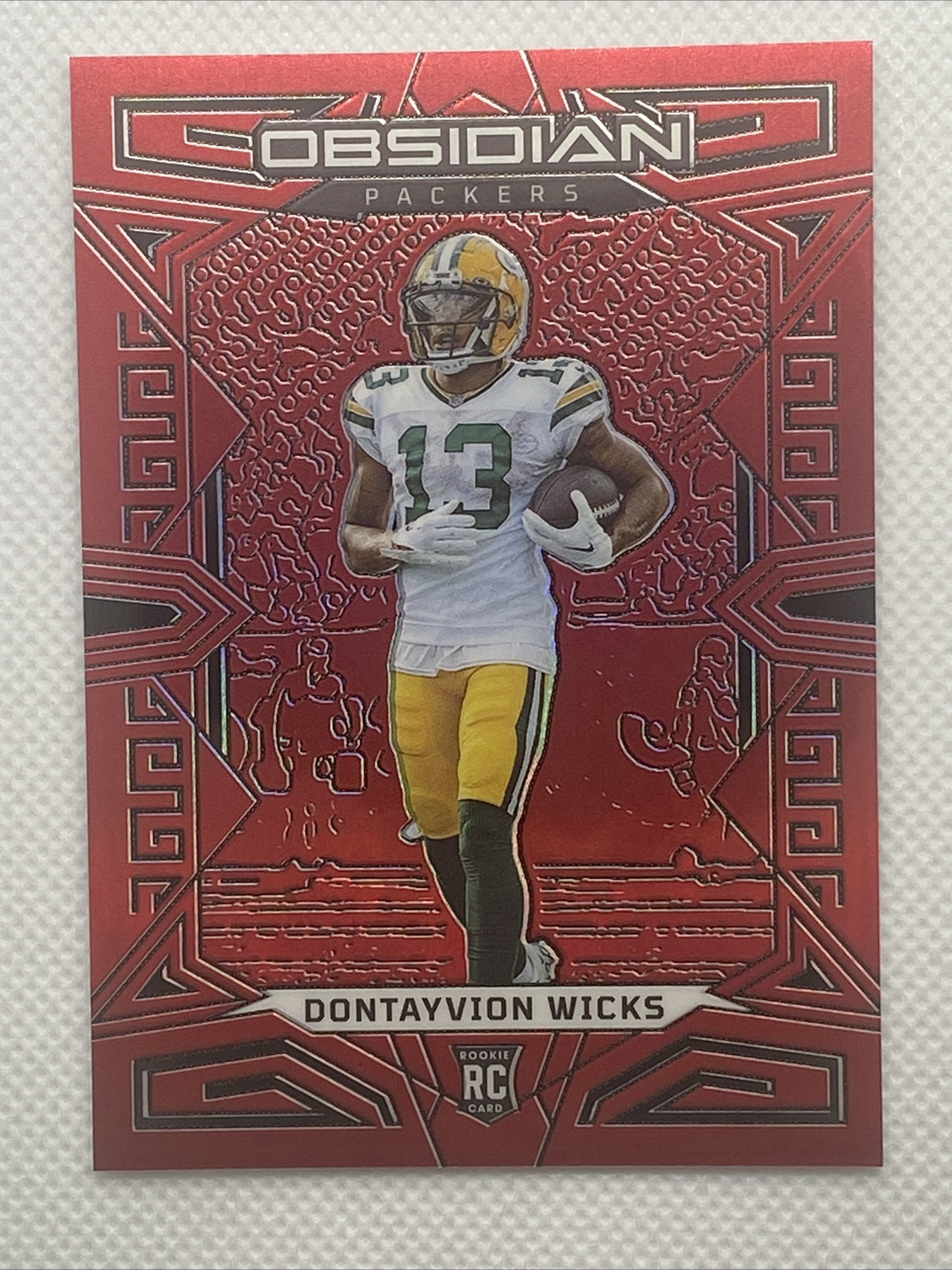 2023 Panini Obsidian - #138 Dontayvion Wicks (RC)