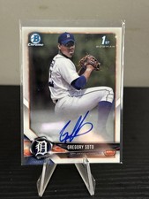2018 Bowman Draft Gregory Soto Chrome 1st Bowman Auto