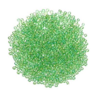 For 2000pcs Glass Beads 2mm Mini Spacer Grass Green