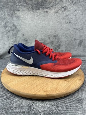 Nike Epic React Flyknit 2 Shoes Mens Size 10.5 Red Running Sneakers BQ8759-995