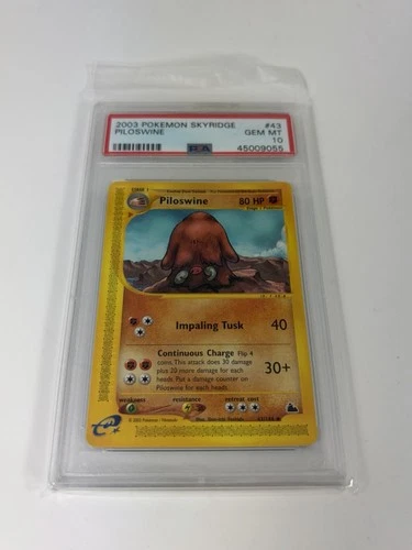 Pokemon Piloswine Skyridge #43 PSA 10 Gem Mint E-card Low Pop