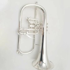 High Quality flugelhorn sliver covered Bflat professional trumpet instruments