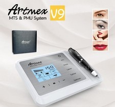 Artmex V9 Makeup Machine Micro Dyeing Set Painless Tattoo Device with 6Pcs Tips
