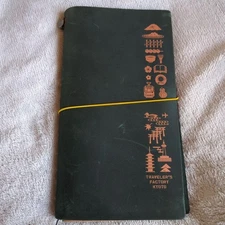 Traveler's Notebook Kyoto Note Cover A5 Dark Green Leather Band Unused