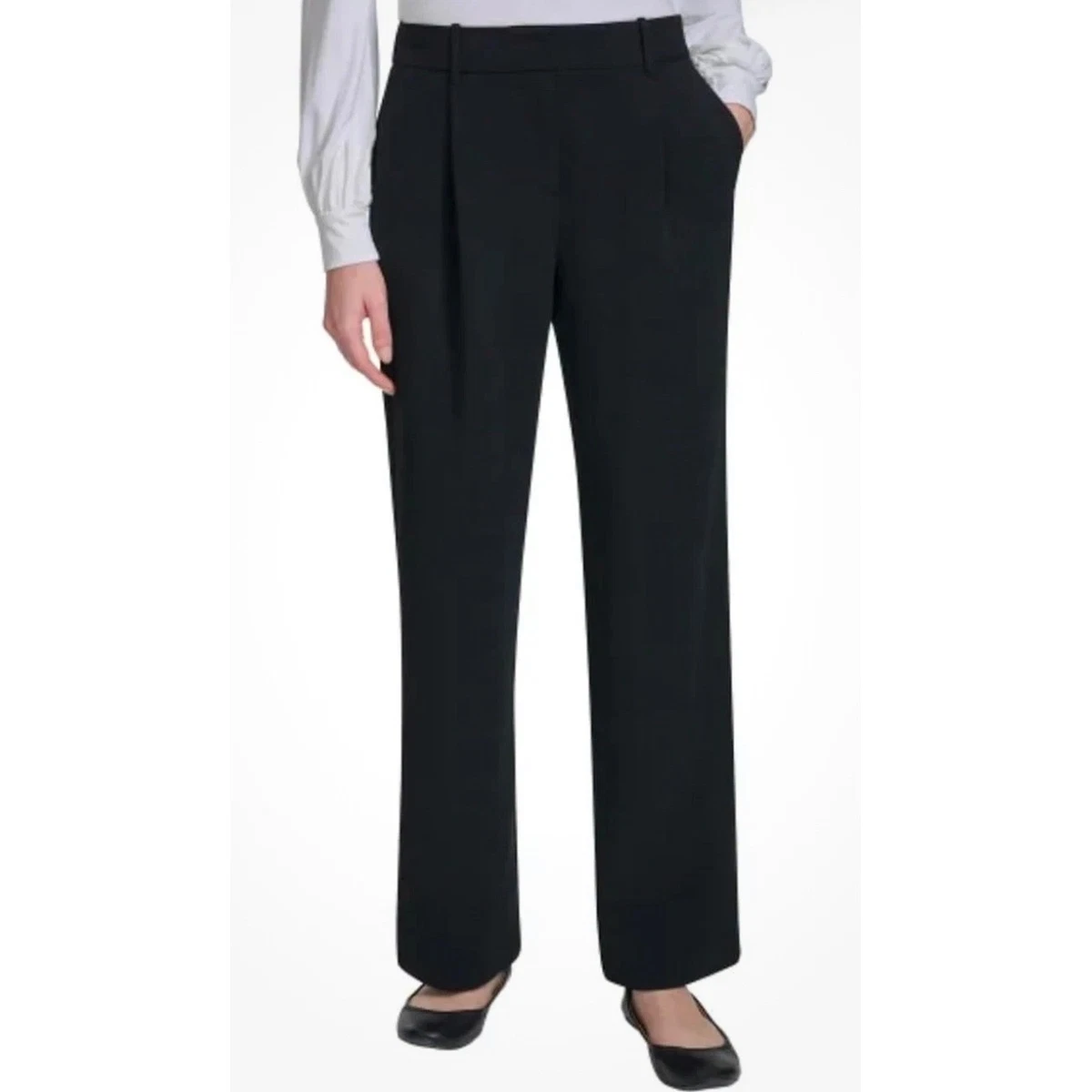 DKNY Wide-Leg Black Pants for Women for sale | eBay display picture 1