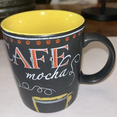 Starbucks Coffee Mug Cafe Mocha Espresso 12 oz 2007 Chalkbord Series C1B