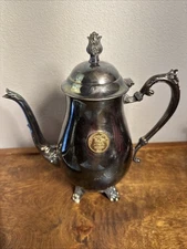 Vintage Anheuser-Busch Silver Plate Coffee Pot Tea Pot 100 Years Of Budweiser