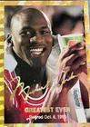 Michael Jordan 1993 Gold Cracked Ice Sports Edition Promo Card Bulls