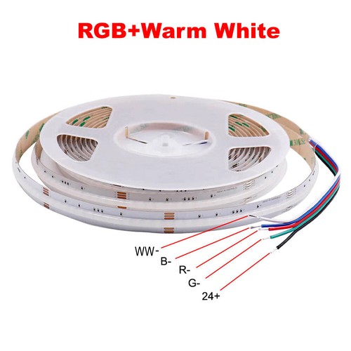 COB LED Streifen CCT RGB + weiße farbwechselnde hohe Dichte flexible Lichter 24 V - Bild 5 von 16