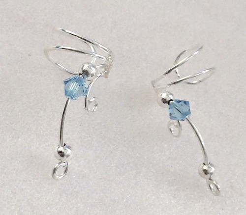 Splendidi orecchini NUOVI in argento sterling 925 con vetro cristallo (vedi altro in negozio) - Foto 2 di 3