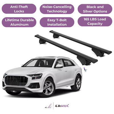 ERKUL Roof Rack Cross Bars for Audi Q8 2019-2026 with Flush Rails