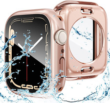 Rose Gold Waterproof Apple Watch Case 44mm for iWatch 6/5/4/SE