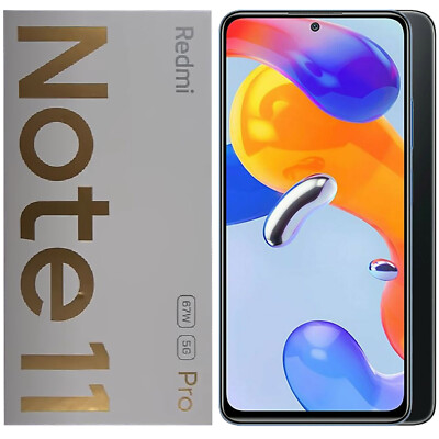 Brandneu in Originalverpackung Xiaomi Redmi Note 11 Pro 5G grau 128GB + 8GB Dual-SIM entsperrt Simlockfrei