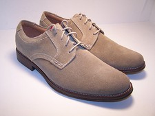 CHAPS Vandale Men's Shoes Taupe Suede Leather Oxfords Lace Up Size 10.5 Med NEW
