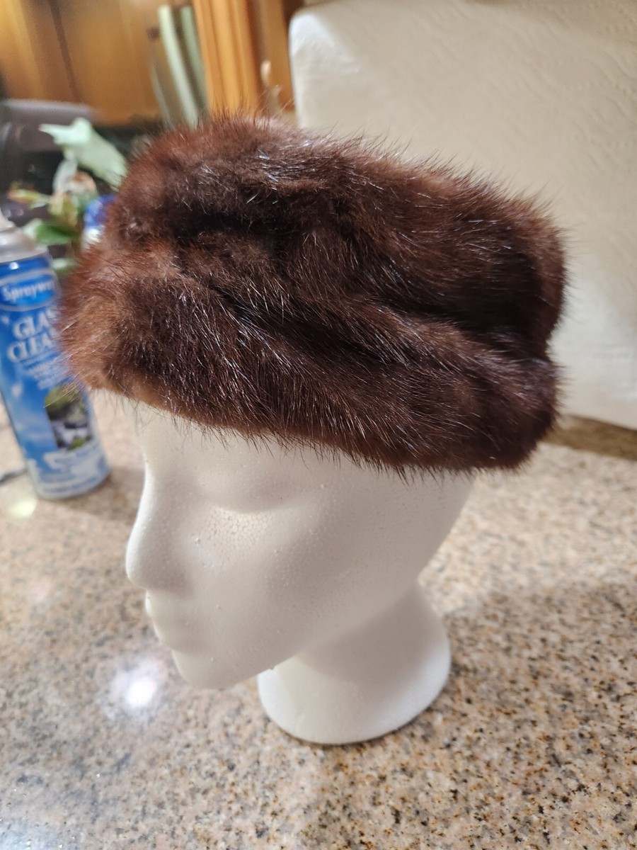 Lora real mink hat VINTAGE FUR HAT GENUINE MINK DESIGNED by LORA | eBay main image 3