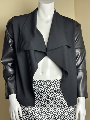 $139 Rafaella Woman s Black Cardigan Sz M  (B.125)