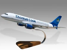 Airbus A320 Thomas Cook Airlines Desk Wood Airplane New Model Small Scale 1/130