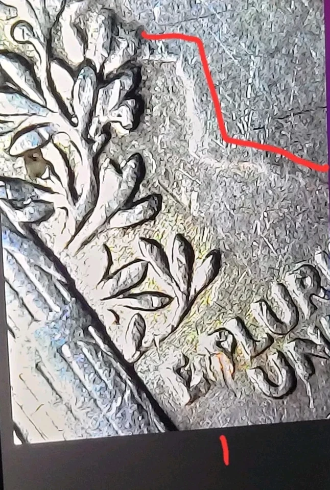 1945 mercury dime Error Clash Marks And In Cod We Trust Silver US Coins  - Image 2 of 4