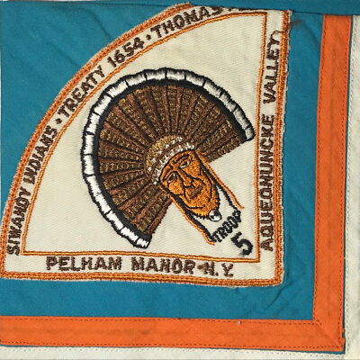 Troop 5 Pelham Manor, NY Aqueonuncke Valley Blue N/C USED ORG Bdr (LB1086)