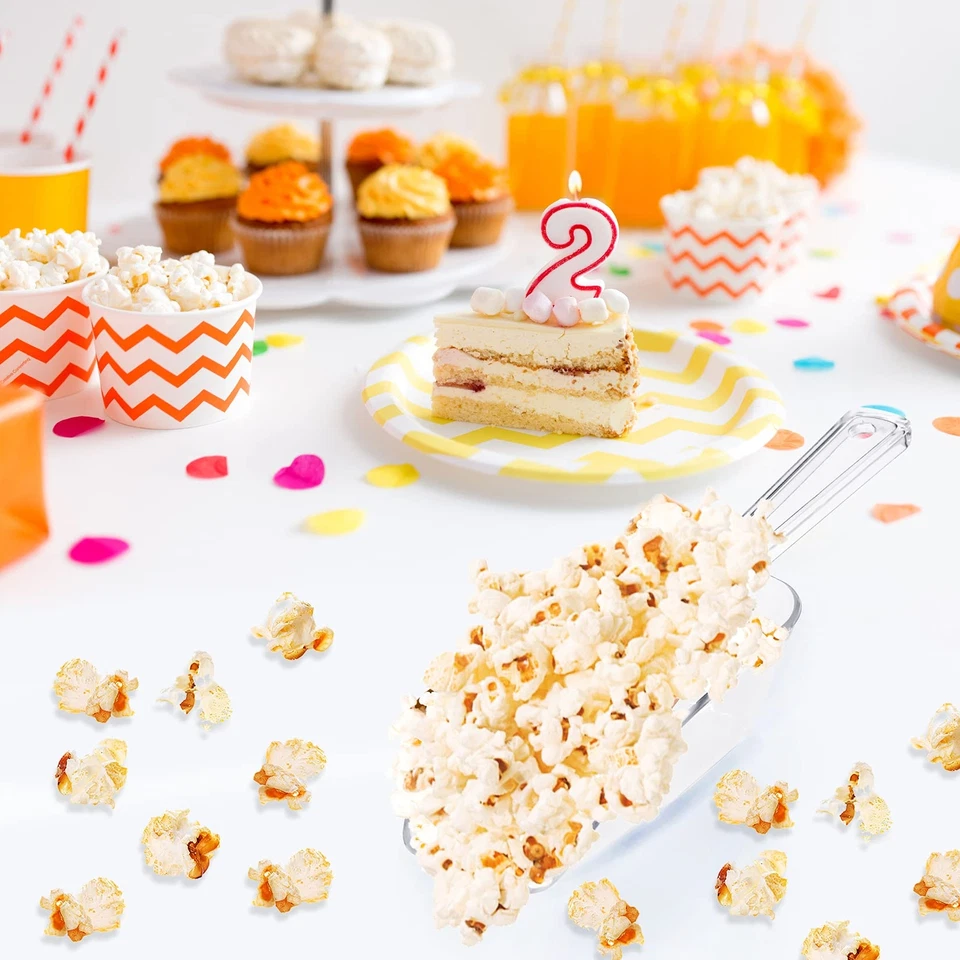 Paquete de 6 cucharas transparentes para galletas de palomitas de maíz para cubitos de hielo buffet de dulces Foto 4 de 4