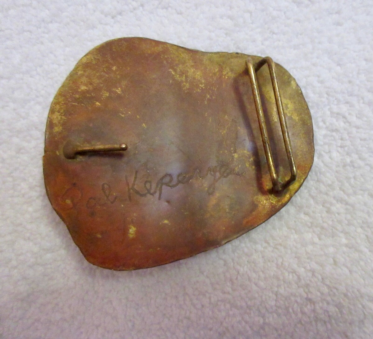 Pal Kepenyes SIGNED Belt Buckle Brutalist Unisex Mixed Metal  display picture 2