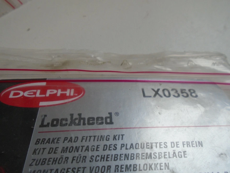 Kit de montaje de almohadilla de freno Delphi LX0358 para Abarth 500 08- Alfa Romeo MiTo 08- Foto 2 de 3