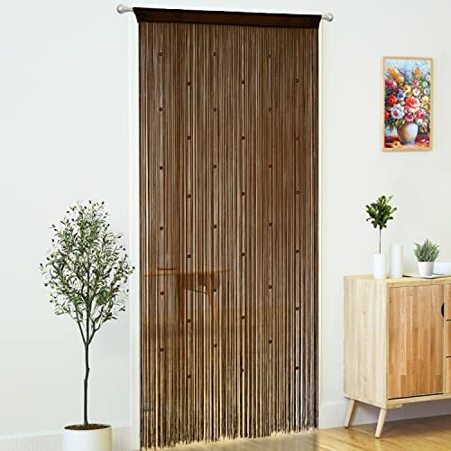 Beaded Curtain Door String Curtains for Doorways Tassels Beads Hanging Fringe Hi - Picture 3 of 7