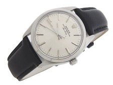 Vintage Rolex Air-King 5500 Mens Stainless Steel Watch Silver Linen Dial 3