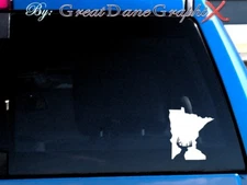 Minnesota Deer Hunting State Vinyl Decal Sticker/ Color-HIGH QUALITY