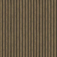 Holden Holz Lamellen EinsäTze Streifen 3D Effekt Realistisch Tapete - Dunkel Oak