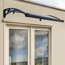 Black+Lake Blue Door Awning Canopy?Wall Mount Garden Sun Shutter 60*100cm Home