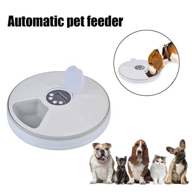 Teekland 6 Meal Automatic Pet Feeder Auto Dog Cat Food Bowl