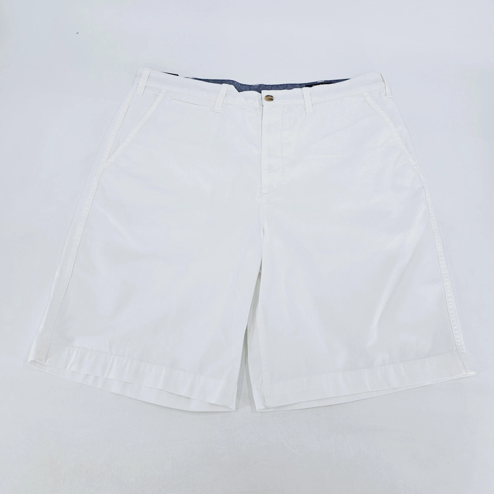 Ralph Lauren Polo Relaxed Fit Cotton Twill 10" Chino Mens 38 White Shorts RL NEW