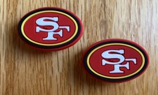 NFL San Francisco 49ers Football Team For Crocs Shoe Charms Jibbitz - 2 pieces