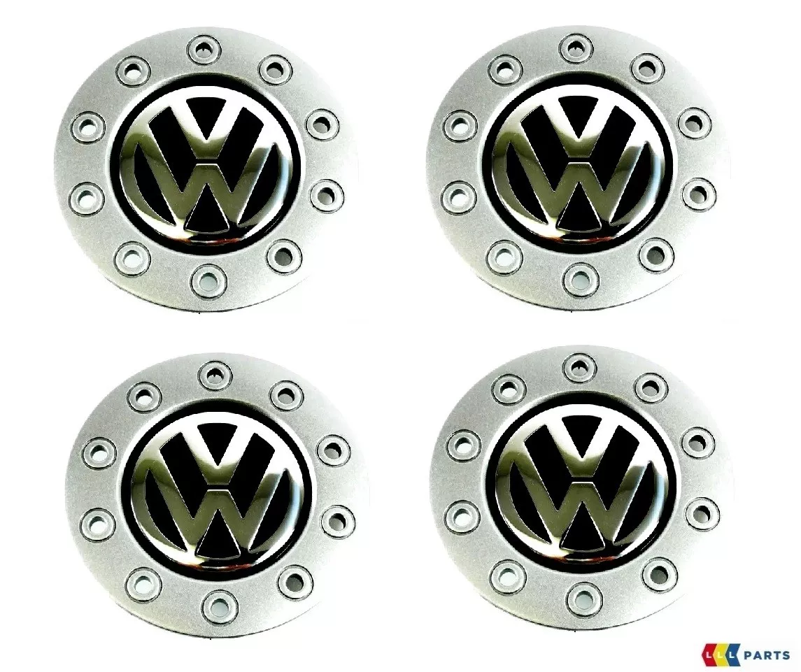 NEW GENUINE VW GOLF 1998 2006 ALLOY WHEEL CENTER CAP HUB SET 4PCS