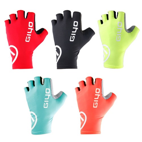 Giyo Breaking Wind Cycling Bicycle Lycra Fabric Anti-slip Half Finger Gloves - Picture 5 of 13