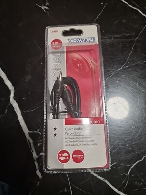 CINCH Audio Verbindung Kabel AC3 (1,5m) CIK 6001 Schwaiger Neu OVP