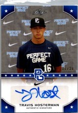 2015 Leaf Perfect Game National  #PG-TH1 Travis Hosterman Base AutO Blue #/30