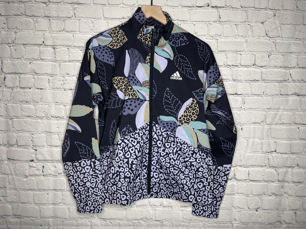 可愛い★adidas★FLORAL WINDBREAKER Adidas Women's Full Zip Farm Rio Print Relaxed Lightweight