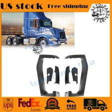 Black Door Mirror Arm Cover Set fit for Volvo VNL 2004-2018 LH&RH Side