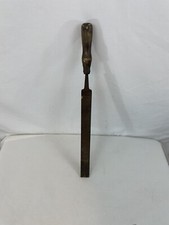 Heller Antique USA Made Farrier Blacksmith Wood Hndl Iron Flat Bastard File Rasp