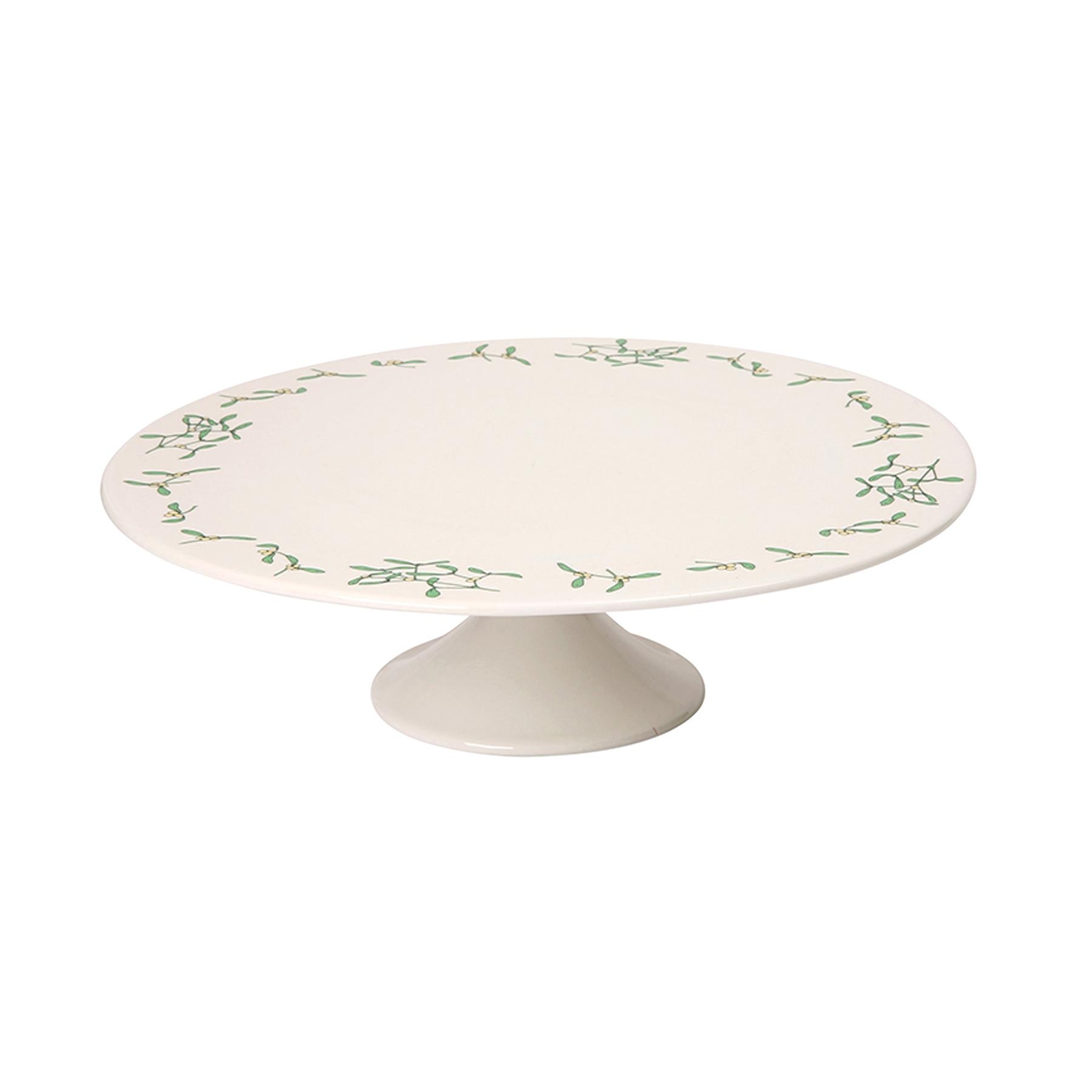 Dexam RHS Ivory Mistletoe Ceramic Cake Stand