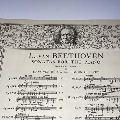 Partituras vintage de Sonata para piano op 49, nº 2 de Beethoven - Imagen 2 de 7