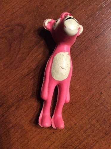 Figurine Ancienne La Panthère Rose En PVC Souple – Occasion – Collection Vintage