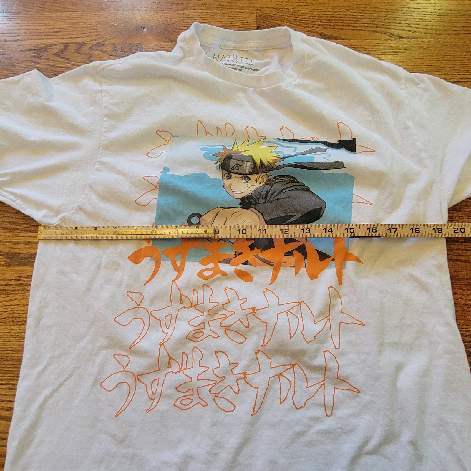 Naruto Shippuden Collection Men’s M/L White TShirt 2002/2007 Viz Media